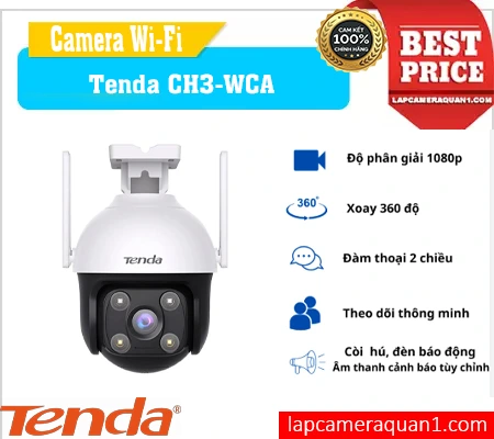 Camera Tenda RP7 2K ngoài trời, Tenda RP7 đàm thoại hai chiều, Tenda RP7 xoay 360 độ, Tenda RP7 chống nước IP65, Tenda RP7 phát hiện chuyển động, Tenda RP7 tích hợp đèn rọi, Camera WiFi Tenda RP7, camera chính hãng tenda,camera tenda giá rẻ