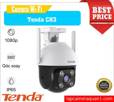 Lắp đặt camera Camera IP Wi-Fi Tenda CH3