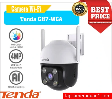 Camera WiFi CH7 WCA, Tenda CH7 WCA 2K, Tenda CH7 WCA độ nét cao, Camera CH7 WCA, Tenda CH7 WCA , Camera giám sát CH7 WCA ban đêm 30m, Tenda CH7 WCA chính hãng, Camera tenda Chính hãng, camera tenda giá rẻ