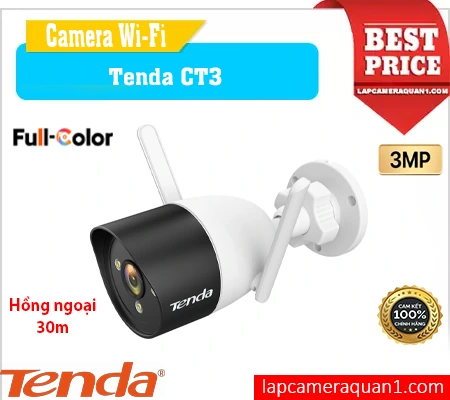 Camera Tenda CT3 WCA nổi bật với thiết kế nhỏ gọn, khả năng chống nước IP66 và hoạt động bền bỉ trong điều kiện khắc nghiệt từ -30°C đến 60°C. Hỗ trợ 3 chế độ quan sát ban đêm, âm thanh hai chiều rõ nét cùng loa báo động 82dBA. Kết nối ổn định qua WiFi hoặc cổng RJ45, tích hợp micro SD đến 256GB.