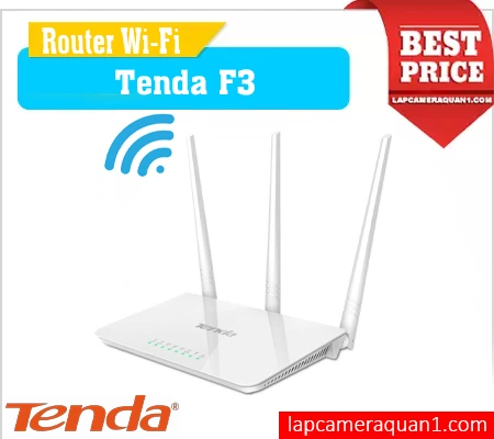 Bộ phát WiFi Tenda F3, Router không dây Tenda F3, Thiết bị mạng Tenda F3, Tenda F3 chuẩn N 300Mbps, Tenda F3 cho gia đình, Bộ mở rộng sóng Tenda F3, Tenda F3 ba anten mạnh mẽ, Wifi 4, Wifi giá rẻ, Wifi chính hãng 