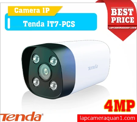 Tenda IT7-PCS chính hãng, Camera IP IT7-PCS 2K QHD, Tenda IT7-PCS chống nước IP67, IT7-PCS có micro ghi âm, Camera IT7-PCS ban đêm 30m, IT7-PCS hỗ trợ phát hiện người, Tenda IT7-PCS

