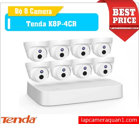 Bộ Camera Tenda K8P-4CR Ngoài Trời 4MP, Tenda K8P-4CR Camera Ghi Hình Siêu Nét, Trọn Bộ Tenda K8P-4CR PoE 8 Kênh, Bộ Giám Sát An Ninh Tenda K8P-4CR, Tenda K8P-4CR Hỗ Trợ Ghi Âm, Hệ Thống Camera Tenda K8P-4CR Chuẩn H.265, Tenda K8P-4CR Camera Chống Nước IP67