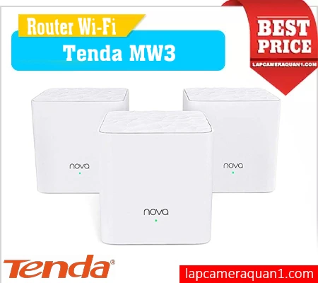 Bộ phát wifi Tenda MW3 3-pack, Tenda MW3 Mesh WiFi phủ sóng 300m2, Router WiFi Tenda MW3 tốc độ AC1200, Tenda MW3 Dual Band cho gia đình, Bộ phát sóng Tenda MW3 chính hãng, Hệ thống mạng Tenda MW3 3 thiết bị, Trọn bộ mesh WiFi Tenda MW3 AC1200, Wifi mesh, Wifi 6, Bộ 3 mesh wifi,