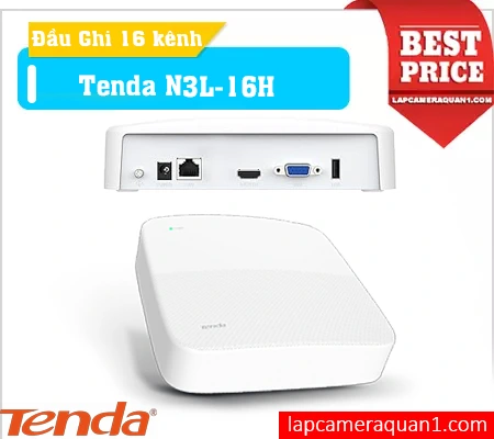 Đầu ghi hình Tenda N3L-16H chuyên nghiệp, Đầu ghi IP 16 kênh Tenda N3L-16H, Đầu ghi camera Tenda N3L-16H chuẩn H.265+, NVR Tenda N3L-16H hỗ trợ 8MP, Thiết bị ghi hình Tenda N3L-16H 10TB, Tenda N3L-16H đầu ghi hỗ trợ giám sát từ xa, Đầu ghi hình mạng Tenda N3L-16H chất lượng cao