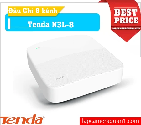 Lắp đặt camera Tenda N3L-8H Đầu Ghi Hình 8 Kênh