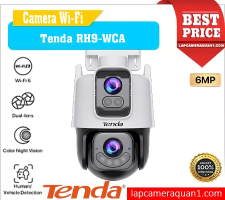 Lắp đặt camera Camera 2 mắt Full-Color Tenda RH9 WCA