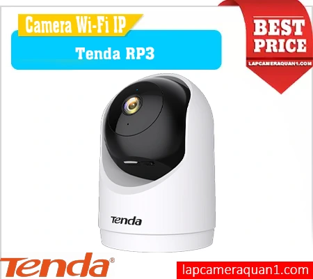 Camera WiFi Tenda RAP3, Tenda RAP3 3MP FullHD, Tenda RAP3 đàm thoại hai chiều, Camera quay quét RAP3, RAP3 hồng ngoại 10m, Tenda RAP3 phát hiện chuyển động, Tenda RAP3 lưu trữ 256GB, Camera chính hãng, Camera giá rẻ, Camera Tenda Giá Rẻ