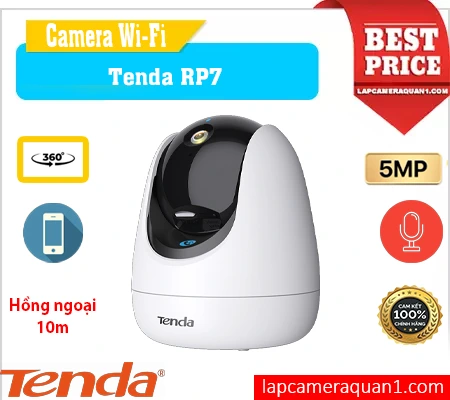 Camera WiFi Tenda RP7 Full HD, Camera Tenda RP7 Quay Xoay 355 Độ, Tenda RP7 Smart Cam 2K, Tenda RP7 Giám Sát Ban Đêm, Camera An Ninh Tenda RP7, Tenda RP7, Camera IP Wifi Tenda RP7 Phát Hiện Chuyển Động, Camera tenda chính hãng, camera giá rẻ, camera 5mp 