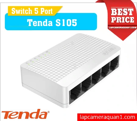 Lắp đặt camera Switch 5 Cổng Tenda S105