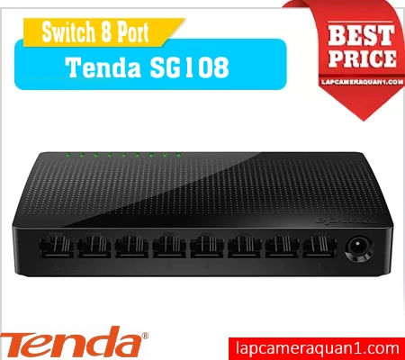 Lắp đặt camera Switch 8 Port Tenda SG108
