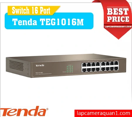 Lắp đặt camera Swicth 16 Cổng Tenda TEG1016M