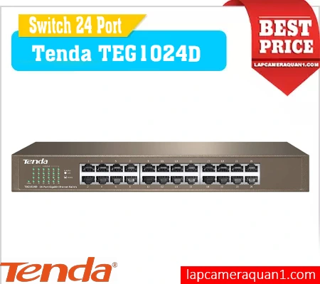 Lắp đặt camera Bộ Chia Mạng 24 Port Tenda TEG1024D