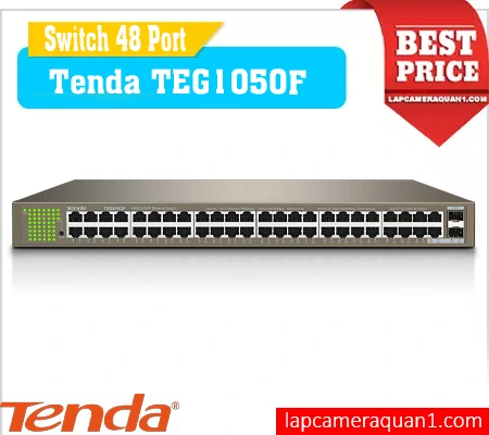 Lắp đặt camera Swicth 48 Port Tenda TEG1050F