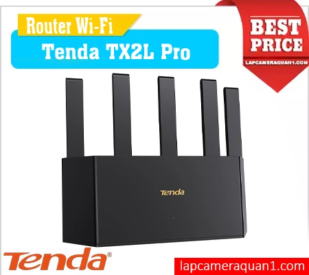 Tenda TX2L Pro Wi-Fi 6 Mesh, Router Tenda TX2L Pro Băng Tần Kép, Bộ phát Tenda TX2L Pro AX1500, Tenda TX2L Pro Chuẩn WPA3, TX2L Pro Router Wi-Fi Mạnh, Tenda TX2L Pro 5 Anten, TX2L Pro Kết Nối Gigabit, wifi tenda, wifi chính hãng, wifi 6 , wifi giá rẻ