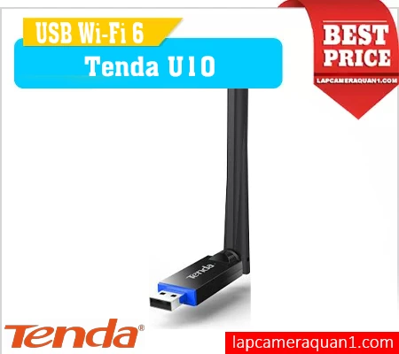 Lắp đặt camera USB thu WiFi 2 băng tần chuẩn AC650 Tenda U10
