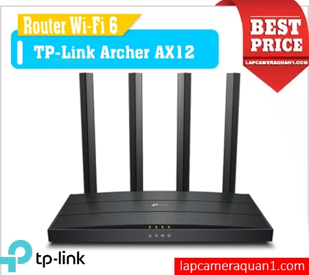 Router Wi-Fi TP-Link Archer AX12, Bộ phát Wi-Fi 6 Archer AX12, Thiết bị phát sóng Archer AX12 TP-Link, Router tốc độ cao TP-Link AX12, Bộ định tuyến Wi-Fi 6 Archer AX12, TP-Link Archer AX12 chuẩn AX1500, Bộ phát mạng không dây TP-Link AX12.