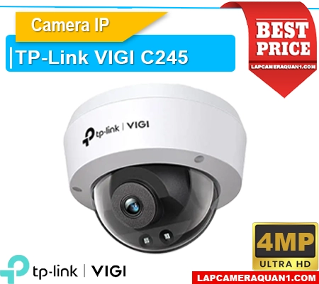 Camera VIGI C245 thu âm tốt, Camera giám sát VIGI C245, Camera IP VIGI C245, Camera chống nước VIGI C245, Camera an ninh VIGI C245, Camera 4MP VIGI C245, Camera H265+ VIGI C245