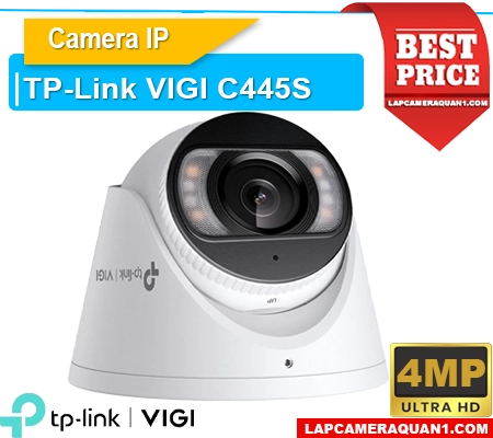 Camera VIGI C445S 4MP ngoài trời, Camera giám sát VIGI C445S, Camera IP VIGI C445S, Camera chống nước VIGI C445S, Camera an ninh VIGI C445S, Camera thu âm VIGI C445S, Camera H265+ VIGI C445S

