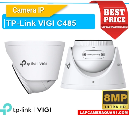 Camera VIGI C485 8MP ngoài trời, Camera giám sát VIGI C485, Camera IP VIGI C485, Camera chống nước VIGI C485, Camera an ninh VIGI C485, Camera màu 24/7 VIGI C485, Camera H265+ VIGI C485