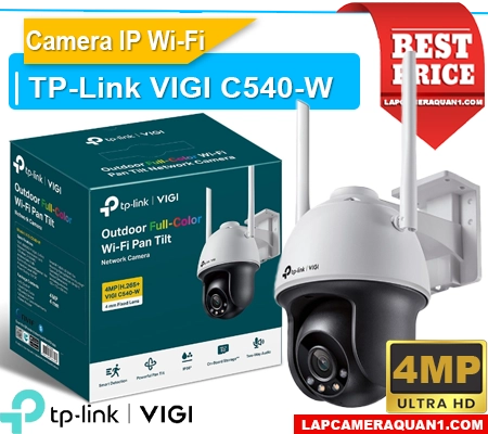camera vigi c540-w ngoài trời, camera wifi vigi c540-w full color, camera quay quét vigi c540-w, camera vigi c540-w ghi hình 24h, camera vigi c540-w cảnh báo âm thanh, camera ngoài trời có màu vigi c540-w, camera vigi c540-w có loa và mic