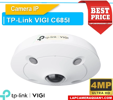Camera VIGI C685I, Camera 360 độ VIGI C685I, Camera mắt cá VIGI C685I, Camera 8MP VIGI C685I, Camera 4K VIGI C685I, Camera toàn cảnh VIGI C685I, Camera ghi âm VIGI C685I

