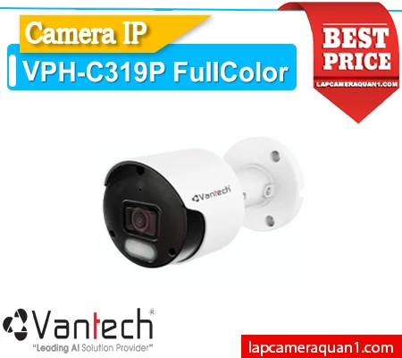 Lắp đặt camera Camera IP VanTech VPH-C319P Ban Đêm
