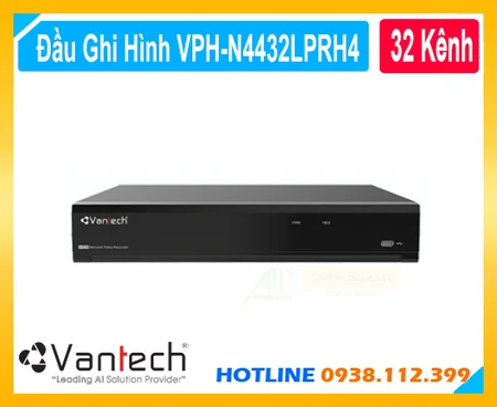 Lắp đặt camera Đầu Thu VanTech VPH-N4432LPRH4 32 Kênh