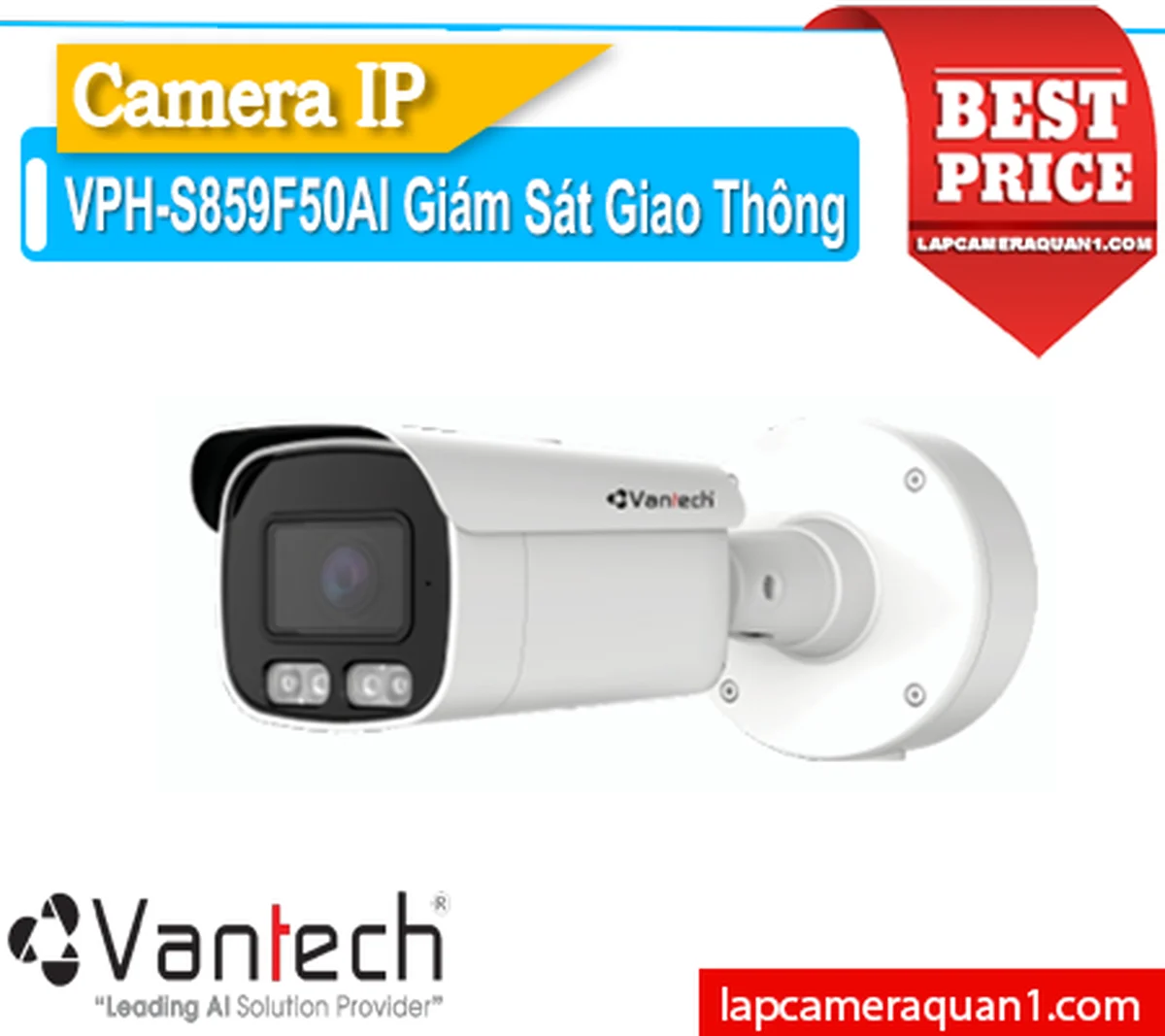 Lắp đặt camera Camera IP VanTech VPH-S859F50AI Giám Sát Giao Thông