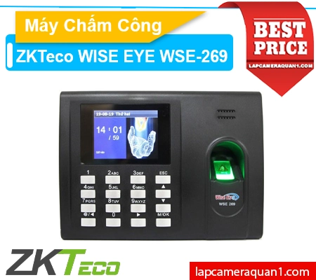 máy chấm công vân tay WISE EYE WSE269, máy chấm công thẻ cảm ứng WSE269, máy chấm công pin lưu điện WSE269, máy chấm công nhân viên WSE269, máy chấm công kiểm soát cửa WISE EYE WSE269, máy chấm công văn phòng WSE269, máy chấm công vân tay và thẻ WISE EYE WSE269