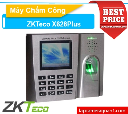 máy chấm công Ronald Jack X628Plus, máy chấm công vân tay X628Plus, máy chấm công thẻ cảm ứng X628Plus, Ronald Jack X628Plus chính hãng, Ronald Jack X628Plus giá rẻ, máy chấm công văn phòng X628Plus, Ronald Jack X628Plus tích hợp thẻ từ