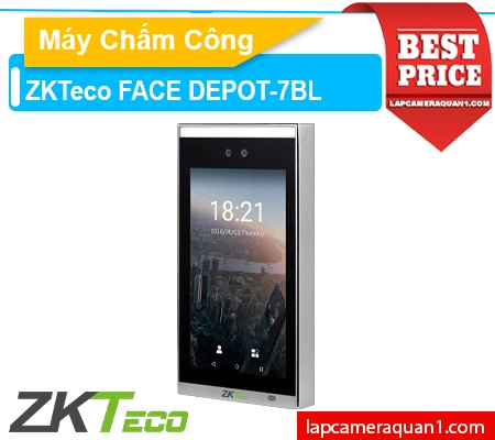 Lắp đặt camera Máy Chấm Công Khuôn Măt ZKTECO-FACEDEPOT-7BL