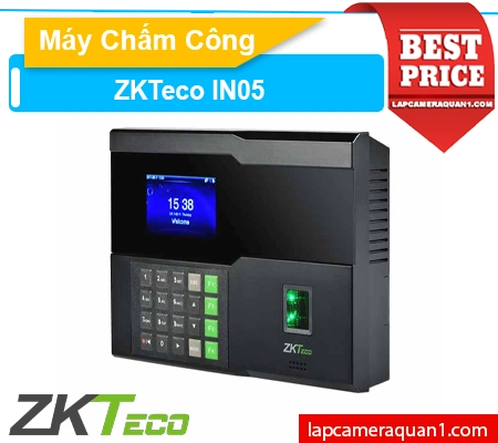 Máy chấm công vân tay ZKTECO IN05, Máy chấm công thẻ cảm ứng ZKTECO IN05, Máy kiểm soát ra vào ZKTECO IN05, Máy chấm công văn phòng ZKTECO IN05, Máy chấm công nhận diện vân tay ZKTECO IN05, Máy chấm công Access Control ZKTECO IN05, Máy chấm công nhanh ZKTECO 