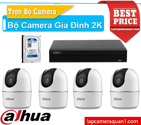 Lắp đặt camera Bộ Camera 2K Gia Đình Giá Rẻ