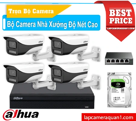 Bộ Camera DH-IPC-HFW1439MP-A-IL-VN, Bộ 4 Camera DH-IPC-HFW1439MP-A-IL-VN, Bộ Camera DH-IPC-HFW1439MP-A-IL-VN Cho Nhà Xưởng, Lắp đặt Camera DH-IPC-HFW1439MP-A-IL-VN, Lắp camera nhà xưởng giá rẻ, đơn vị lắp camera nhà xưởng