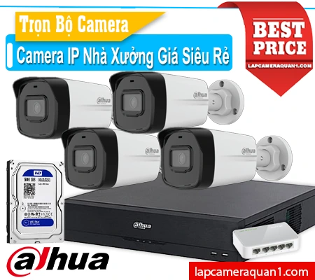Lắp đặt camera Bộ Camera IP Nhà Xưởng Giá Siêu Rẻ