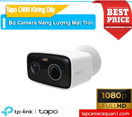 Lắp đặt camera Camera An Ninh Năng Lượng Mặt Trời Tapo C400