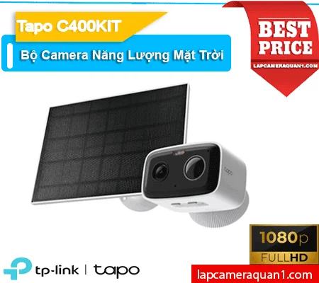 Lắp đặt camera Camera An Ninh Năng Lượng Mặt Trời Tapo C400Kit