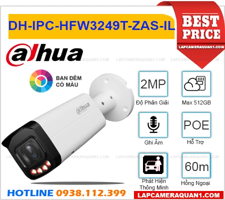Lắp đặt camera Camera Ghi Âm Dahua DH-IPC-HFW3249T-ZAS-IL