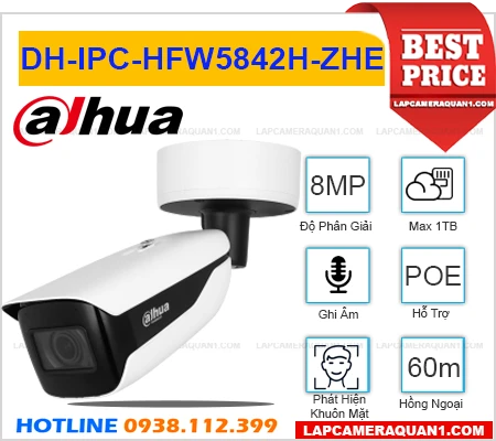 DH-IPC-HFW5842H-ZHE Camera Dahua (8MP), camera quan sát DH-IPC-HFW5842H-ZHE, camera đếm người DH-IPC-HFW5842H-ZHE, camera phát hiện khuôn mặt DH-IPC-HFW5842H-ZHE, camera dahua DH-IPC-HFW5842H-ZHE, lắp đặt camera DH-IPC-HFW5842H-ZHE, camera DH-IPC-HFW5842H-ZHE,