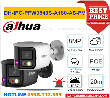 Lắp đặt camera Camera DH-IPC-PFW3849S-A180-AS-PV Dahua