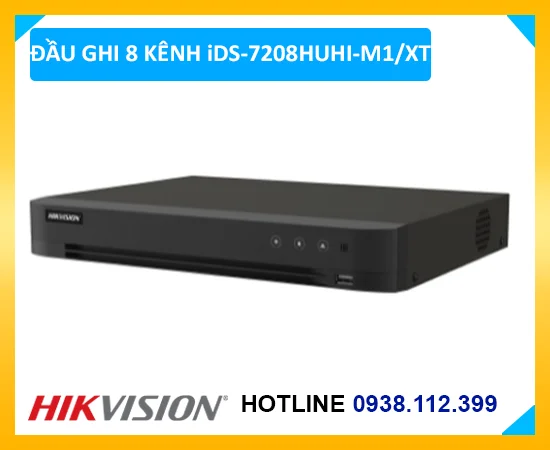 Lắp đặt camera Đầu Ghi Camera Hikvision iDS-7208HUHI-M1/XT 8 Kênh