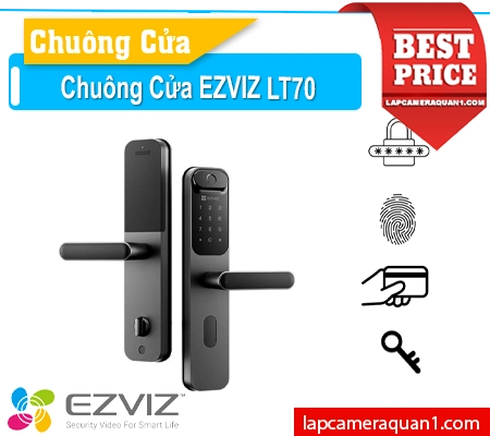 Lắp đặt camera Khóa cửa vân tay thông minh EZVIZ LT70