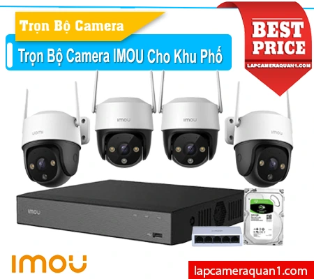 Trọn Bộ Camera Khu Phố IMOU IPC-S31FEP, Trọn Bộ Camera Khu Phố IMOU IPC-S31FEP Quay Quét 360º, Bộ camera khu phố giá rẻ, Báo giá camera IMOU cho khu phố, Camera khu phố IMOU IPC-S31FEP, Bộ camera khu phố có màu ban đêm, Bộ camera chính hãng IMOU cho khu phố 