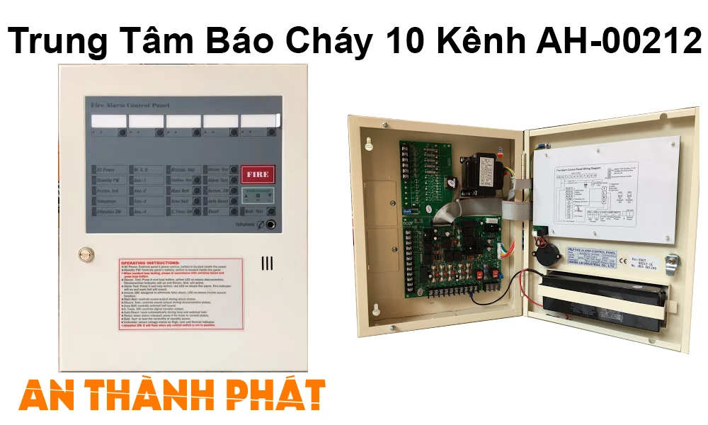 Trung Tâm Báo Cháy 10 Kênh AH-00212 Trung Tâm Báo Cháy 10 Kênh AH-00212