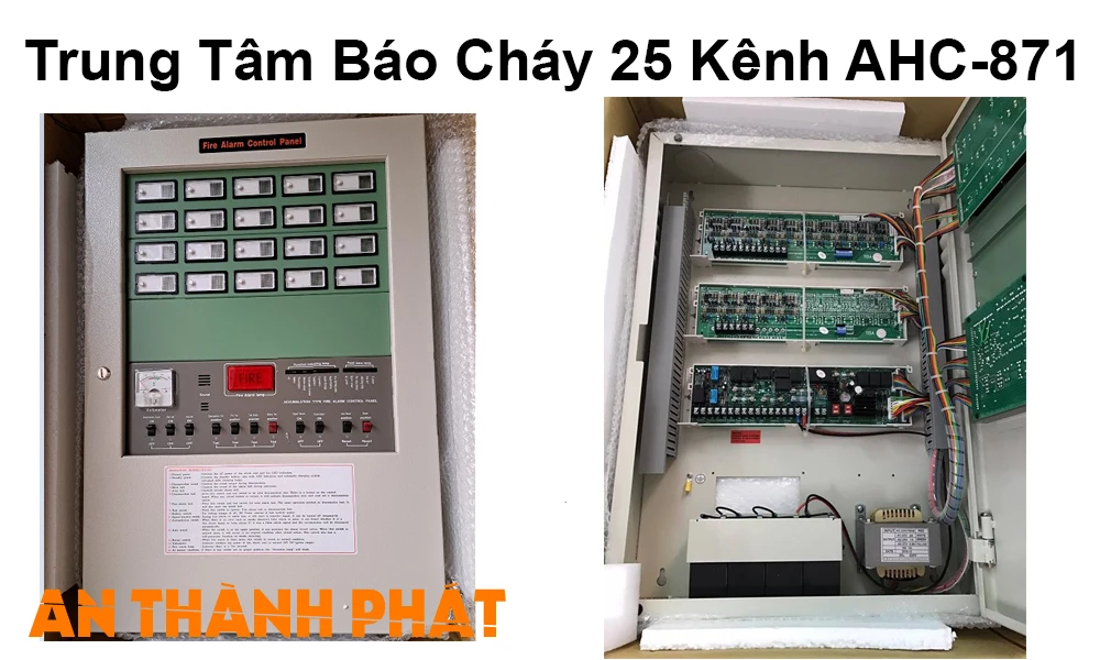 Trung Tâm Báo Cháy 25 Kênh AHC-871 Trung Tâm Báo Cháy 25 Kênh AHC-871
