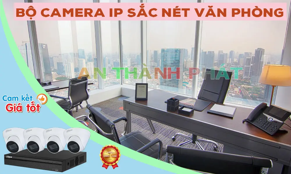 Bộ Camera IP Sắc Nét Văn Phòng