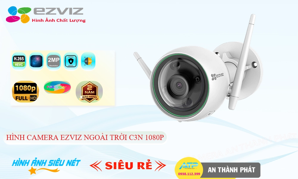 Camera Wifi Ezviz C3N 1080P Mẫu Đẹp