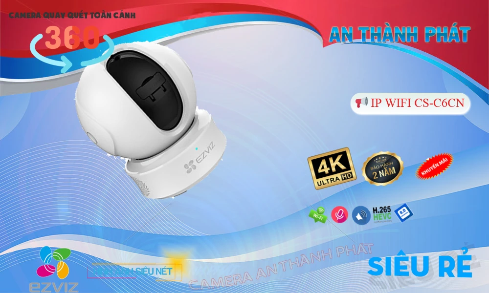 Camera Wifi Ezviz C6C 4K Camera Wifi Ezviz C6C 4K