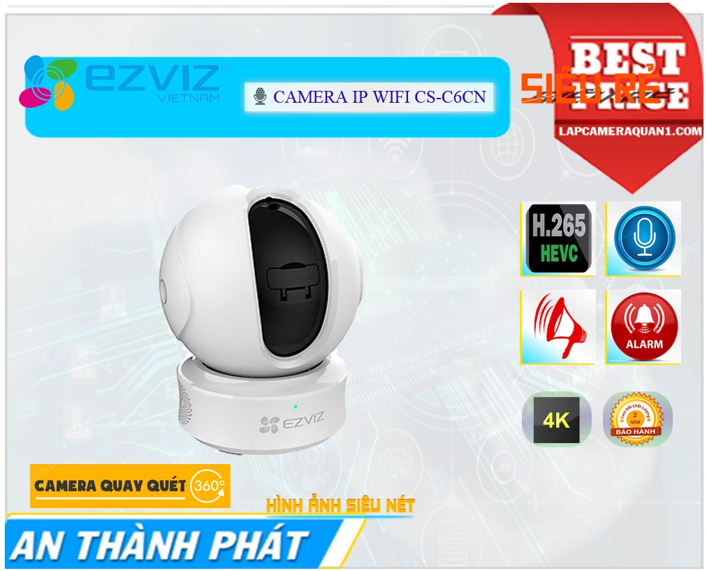 Camera Wifi Ezviz C6C 4K Camera Wifi Ezviz C6C 4K